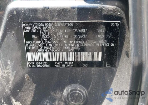 2015 Toyota Rav4 Le from USA, damaged, VIN JTMZFREV7FD063483